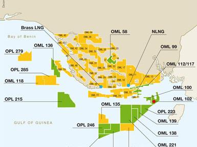 nigeria oil blocks map