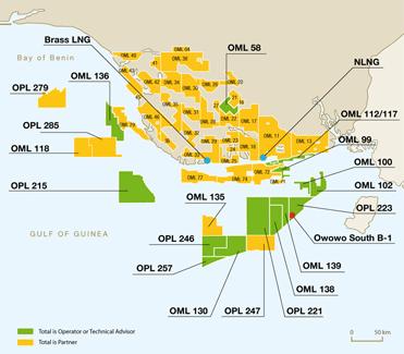 nigeria oil blocks map