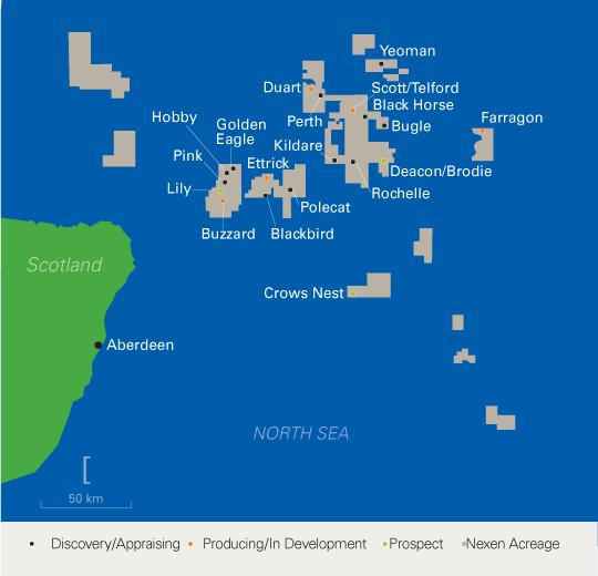 UK Nexen updates North Sea operations