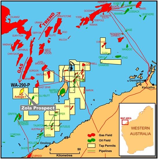 Australia Tap Oil updates drilling of Zola1 well in WA290P