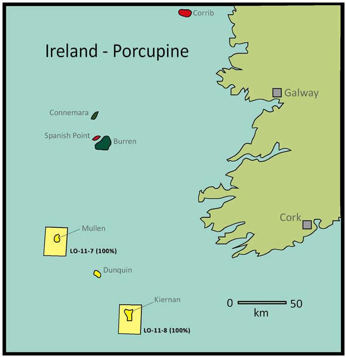 Ireland Europa Oil & Gas identifies two large prospects on Irish