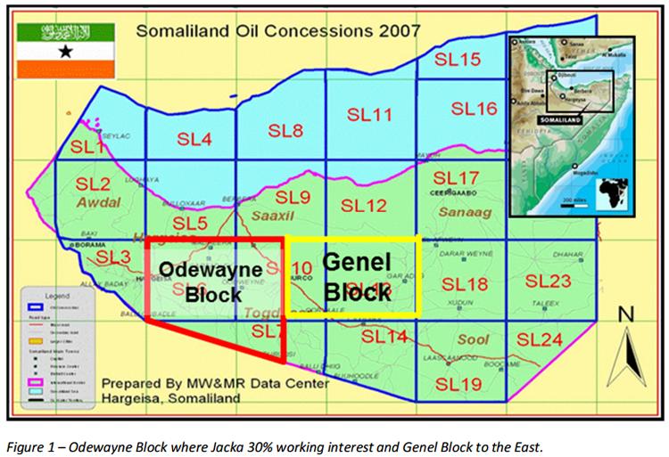 Somaliland Genel Energy to farmin to Jacka Resources Odewayne Block