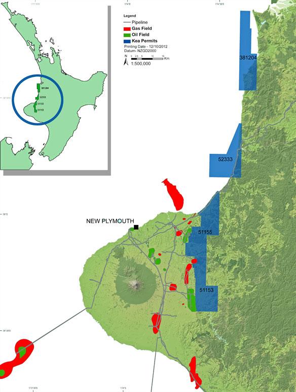 New Zealand Kea Petroleum announces drilling and exploration update