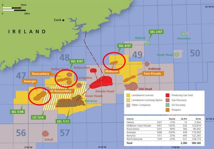 Ireland Lansdowne Oil & Gas' Midleton exploration well disappoints