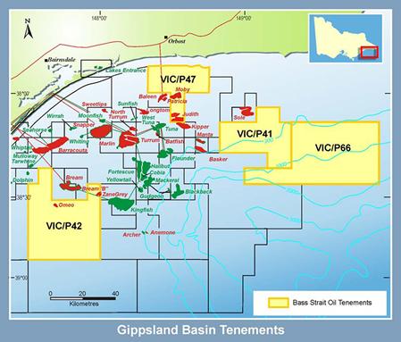 Australia: Bass Strait Oil JV awarded Gippsland Basin permit VIC/P66