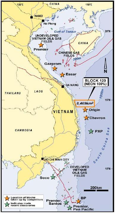 Vietnam: Salinas to acquire Neon Energy and it’s prospective oil and ...