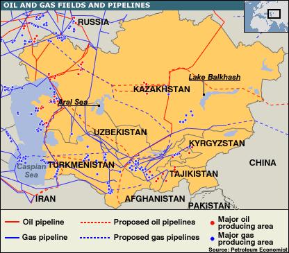 Turkmenistan, Uzbekistan, Kazakhstan and China launch gas pipeline