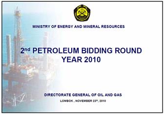 Indonesia launches 2nd Petroleum Bidding Round 2010