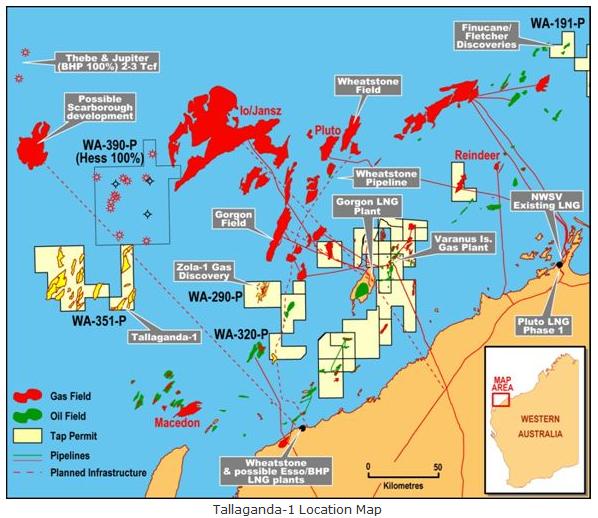 Australia: BHP Billiton spuds Tallaganda-1 well in Carnarvon Basin ...