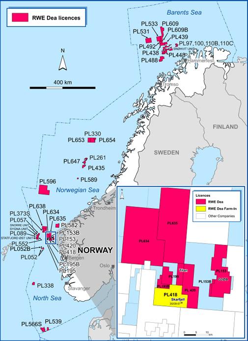 Norway: RWE Dea farms into North Sea production licence PL418 in deal ...