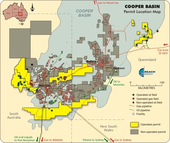 Australia: Beach Energy says Cooper Basin operations going well