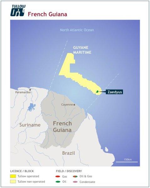 French Guiana: Tullow's Zaedyus-2 offshore French Guiana disappoints