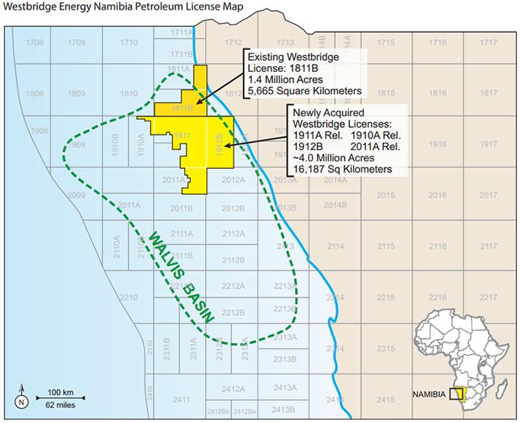 Namibia: Westbridge Energy acquires majority interest in four new ...