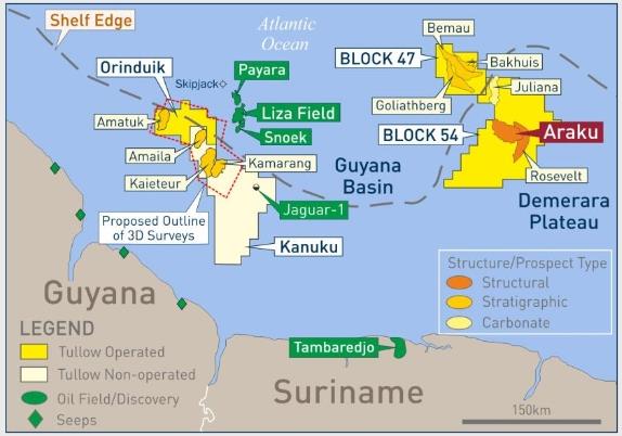 Suriname: Tullow Oil's Araku-1 well, offshore Suriname, disappoints