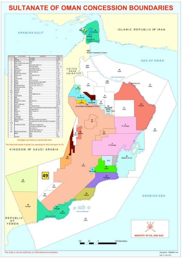 Oman Tethys Oil awarded new exploration license onshore Oman