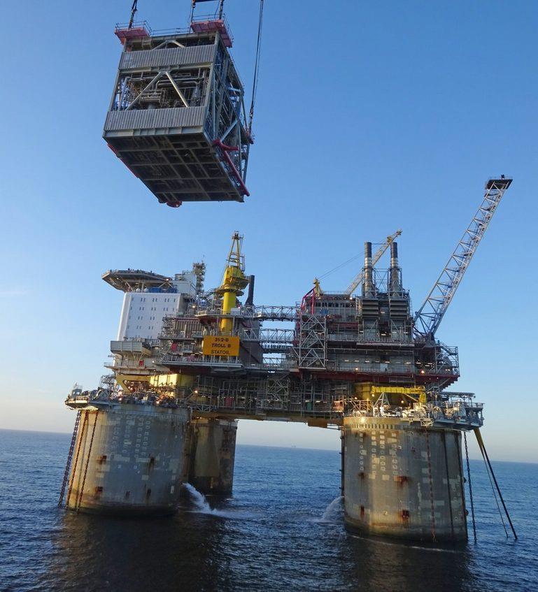 Norway: Equinor Installs New Gas Module To Boost Troll Field Production