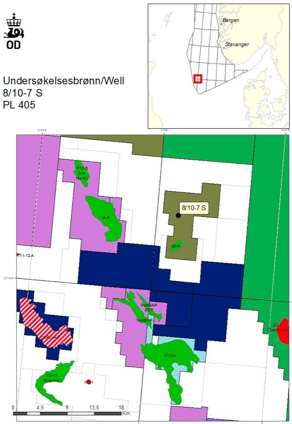 Norway: Spirit Energy's 8/10-7 S north of the Oda field in the North ...