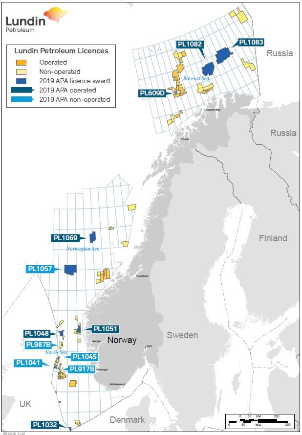 Norway: Lundin Petroleum awarded 12 licences in Norway's APA 2019 ...