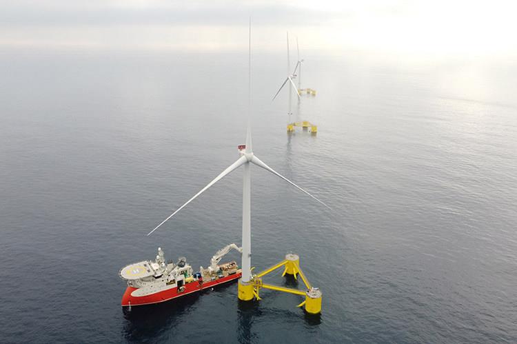 Portugal Windfloat Atlantic Floating Wind Farm Offshore Portugal Now Fully Operational 5306