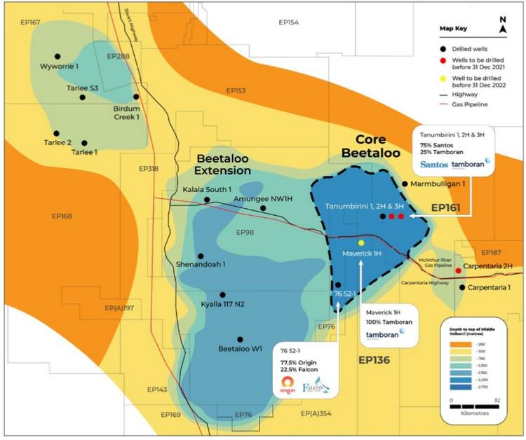 Australia: Tamboran Resources initiates EP161 Tanumbirini 2H/3H ...