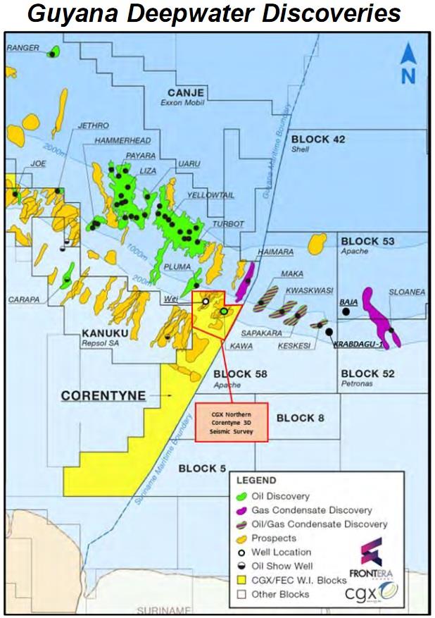 Guyana: CGX and Frontera announce details of the Wei-1 oil discovery ...